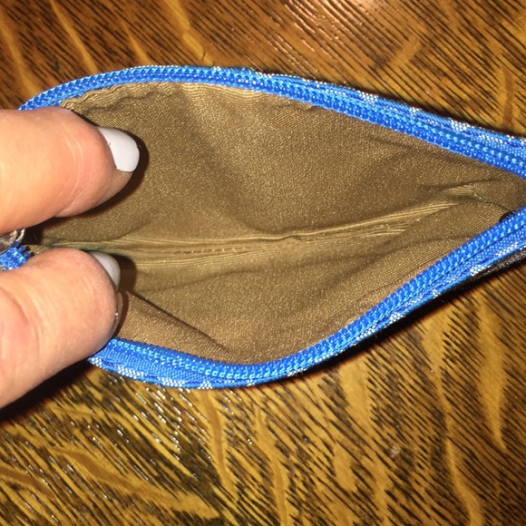 Coach Authentic Small Suede/Canvas Wristlet - Picture 3 of 4